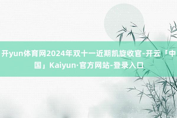 开yun体育网2024年双十一近期凯旋收官-开云「中国」Kaiyun·官方网站-登录入口